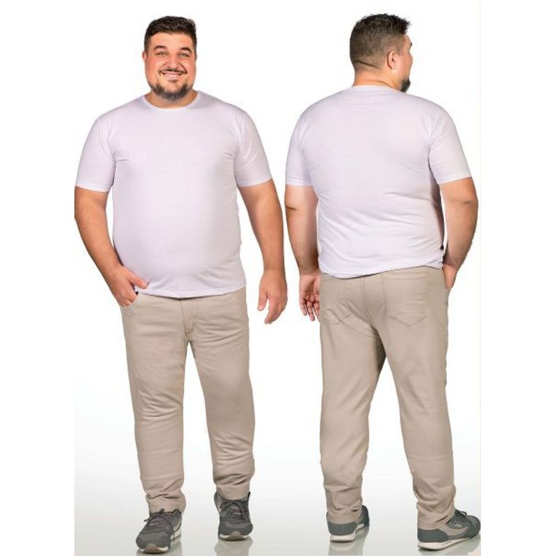 Calça de Sarja Bolso Tradicional Plus Size 6163901 - Imagem 2