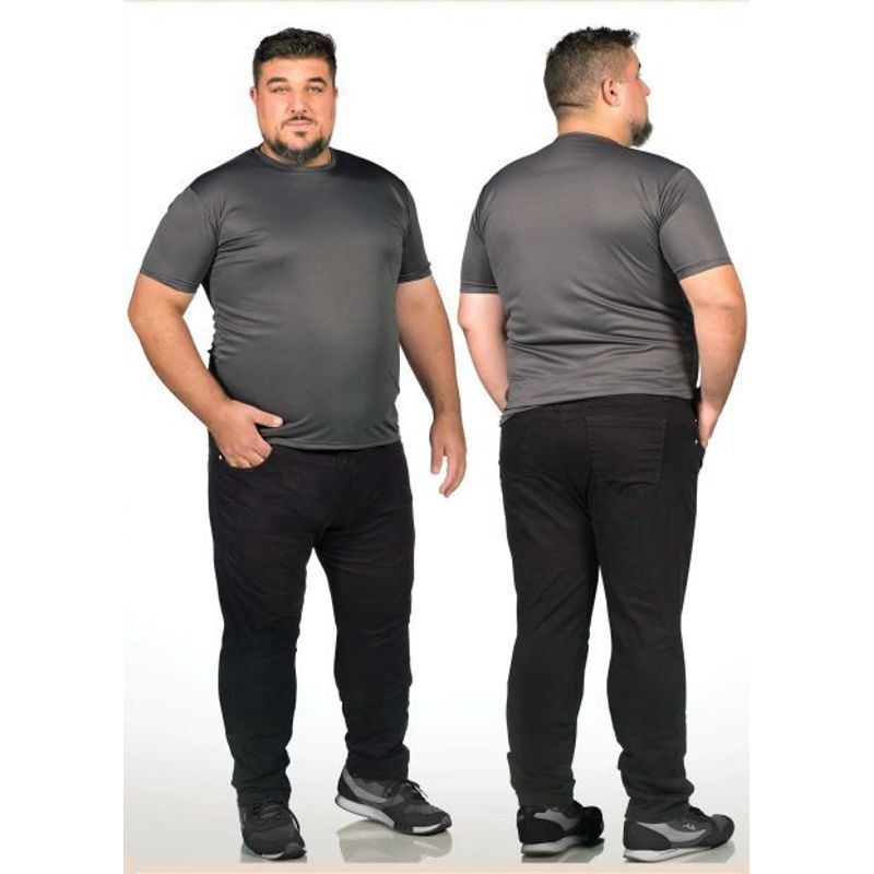 Calça de Sarja Bolso Tradicional Plus Size 6163901 - Imagem 4