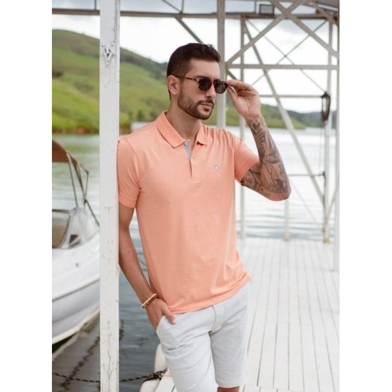 Camisa Polo Basica Regular 100% Algodão Premium Plus Size - Imagem 2